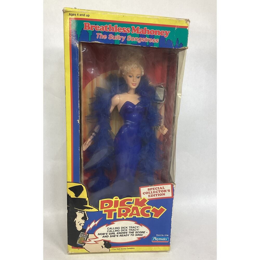 1990 Playmates 14" Doll Dick Tracy Madonna Breathless Mahoney NOS